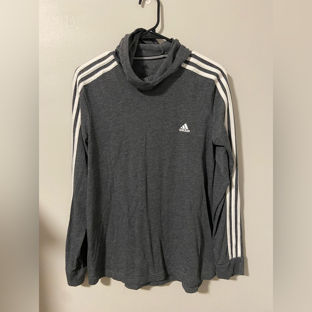 Adidas hooded long sleeve shirt